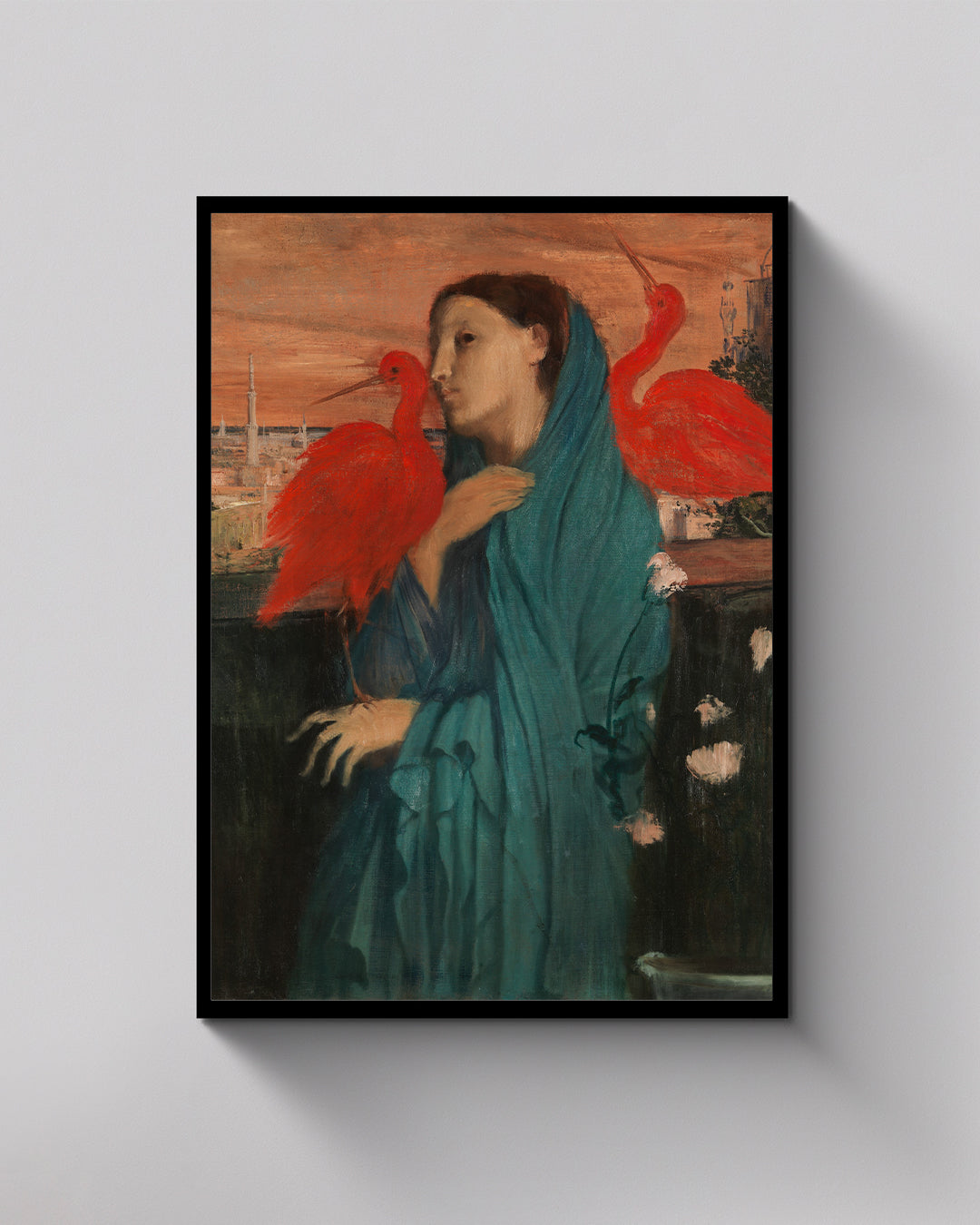 Young Woman with Ibis