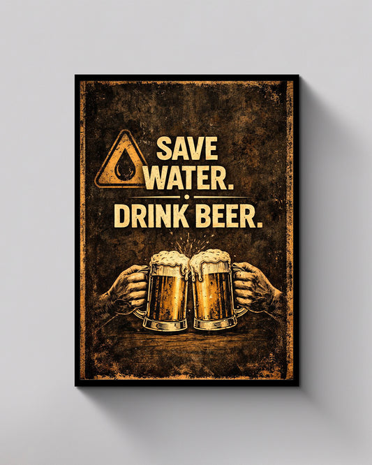Save Water. Drink Beer. – Man Cave